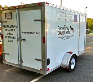 Berkshire DART Emergency Animal Shelter Supply Trailer funded by the Western Region Homeland Security Council in 2010